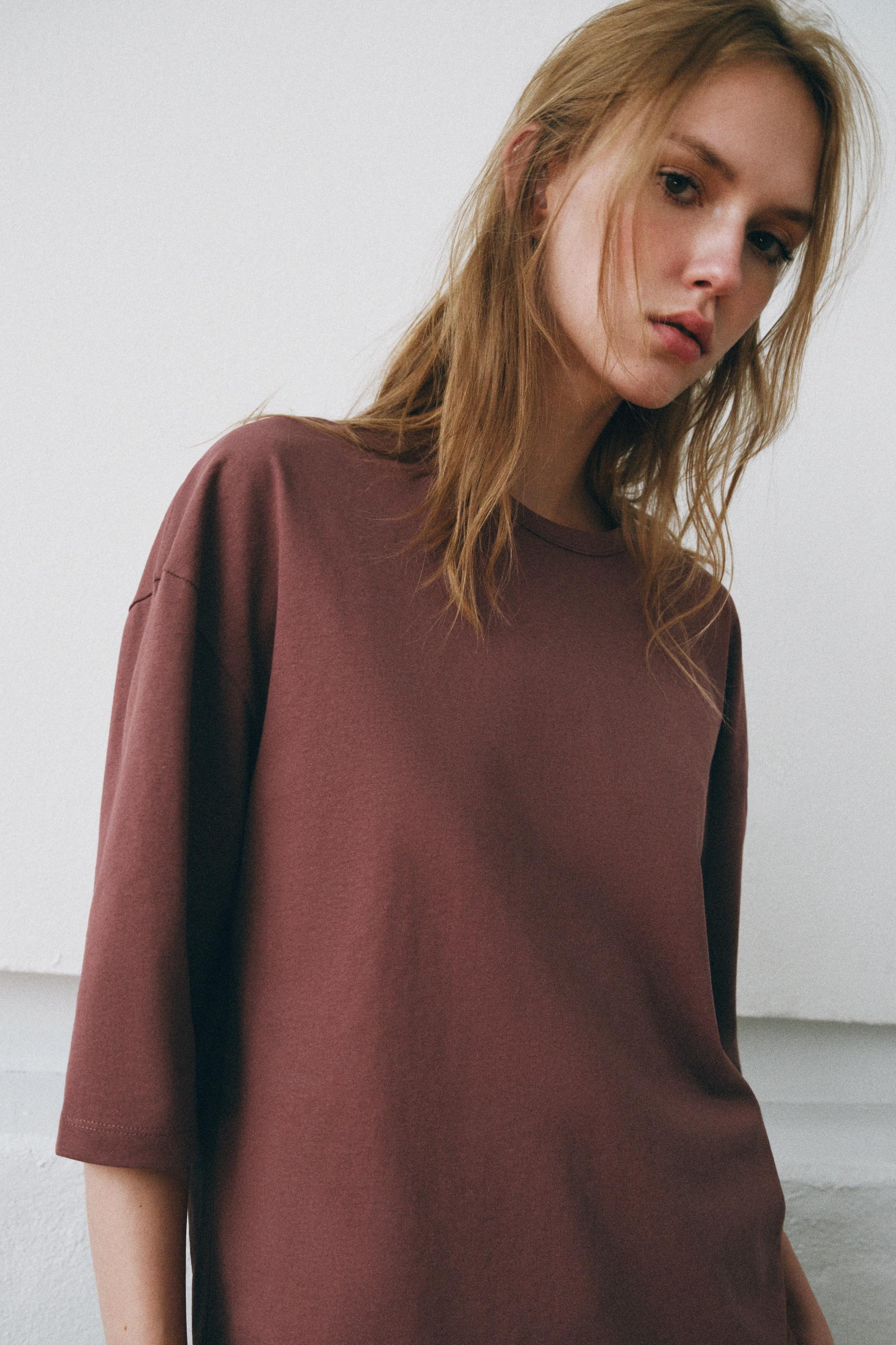 T-SHIRT RUSTIQUE MANCHES 3/4